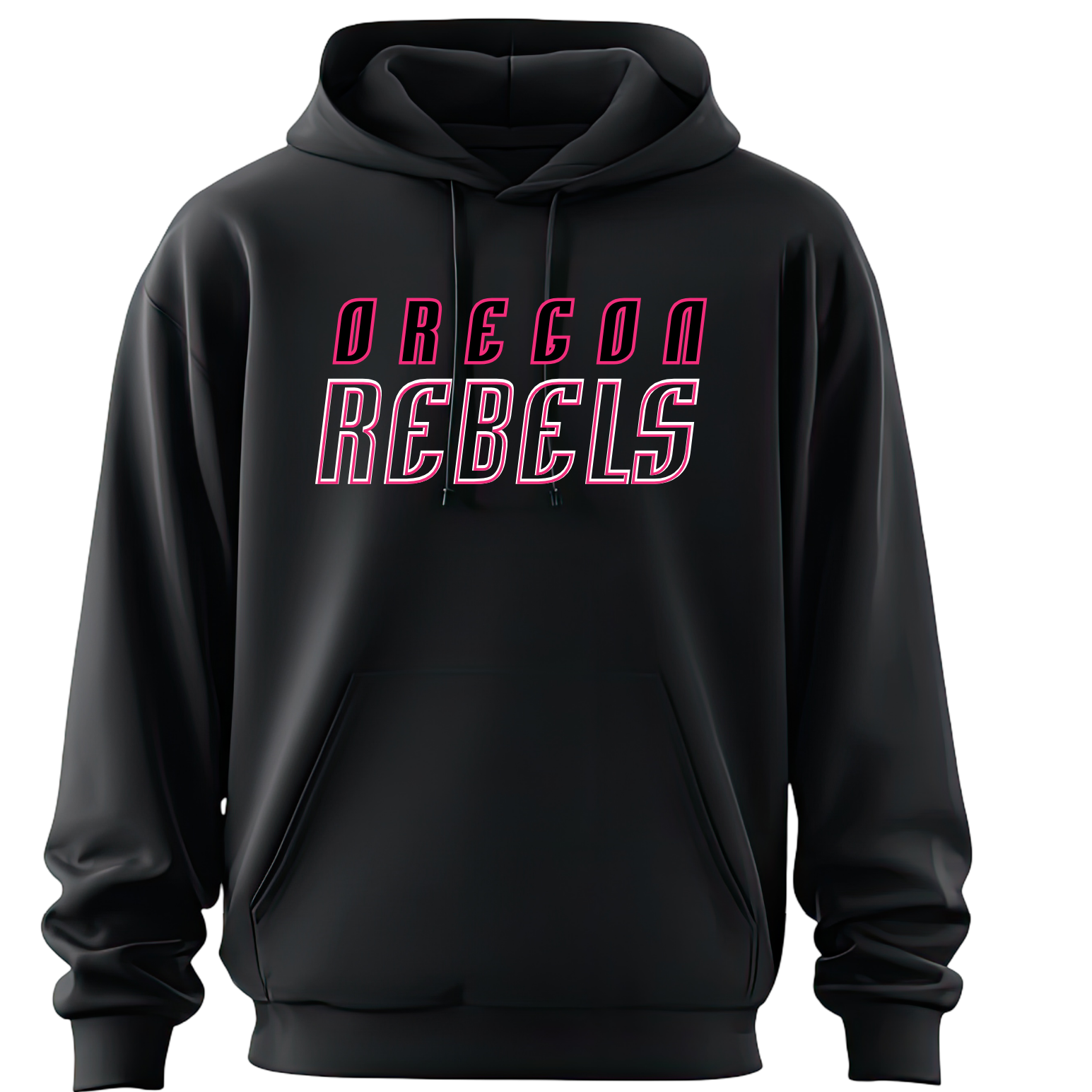 *Pre-Order!* Adult Oregon Rebels Hoodie w/Pink